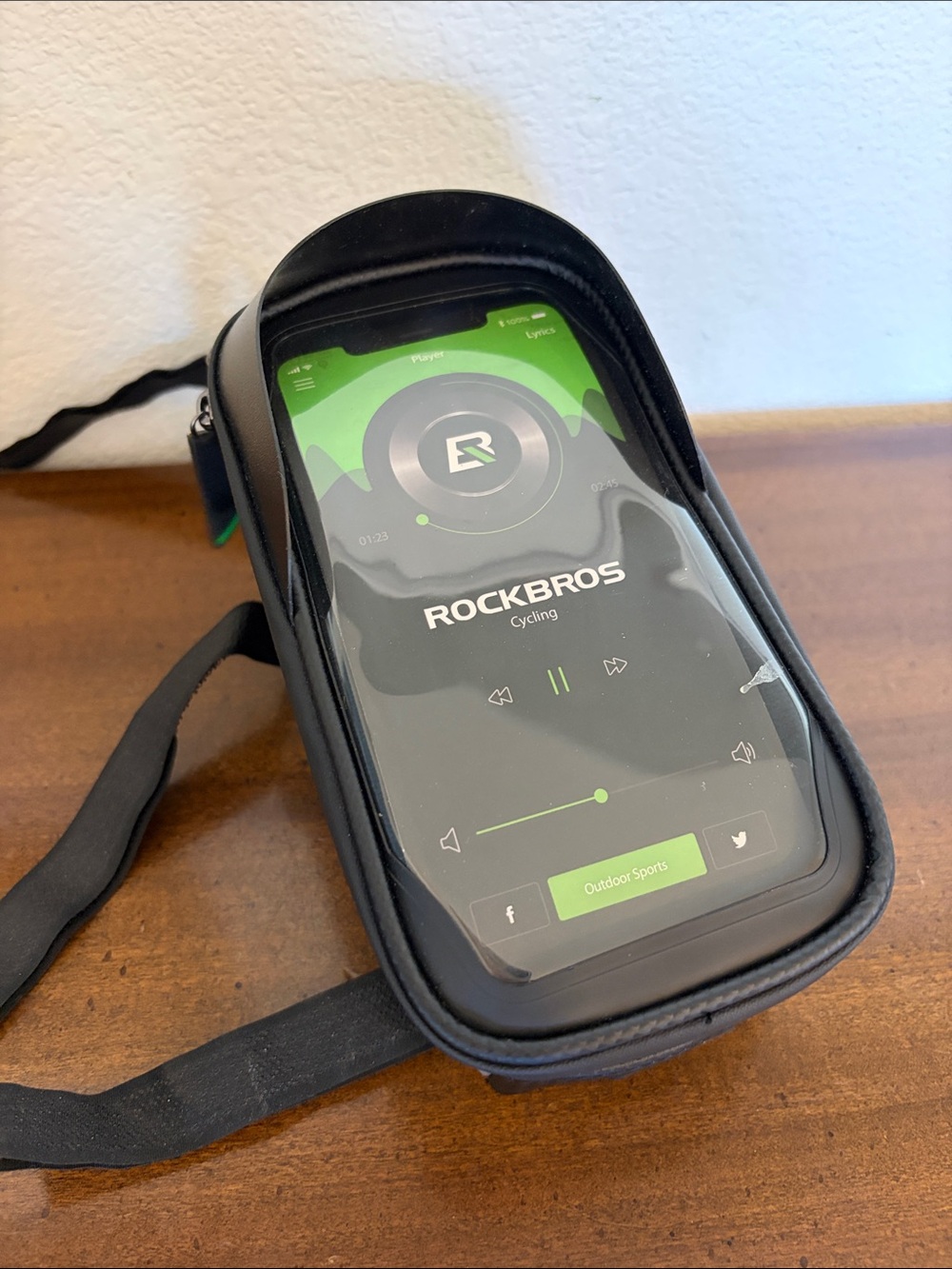 ROCKBROS Black Bike Phone Mount Pouch